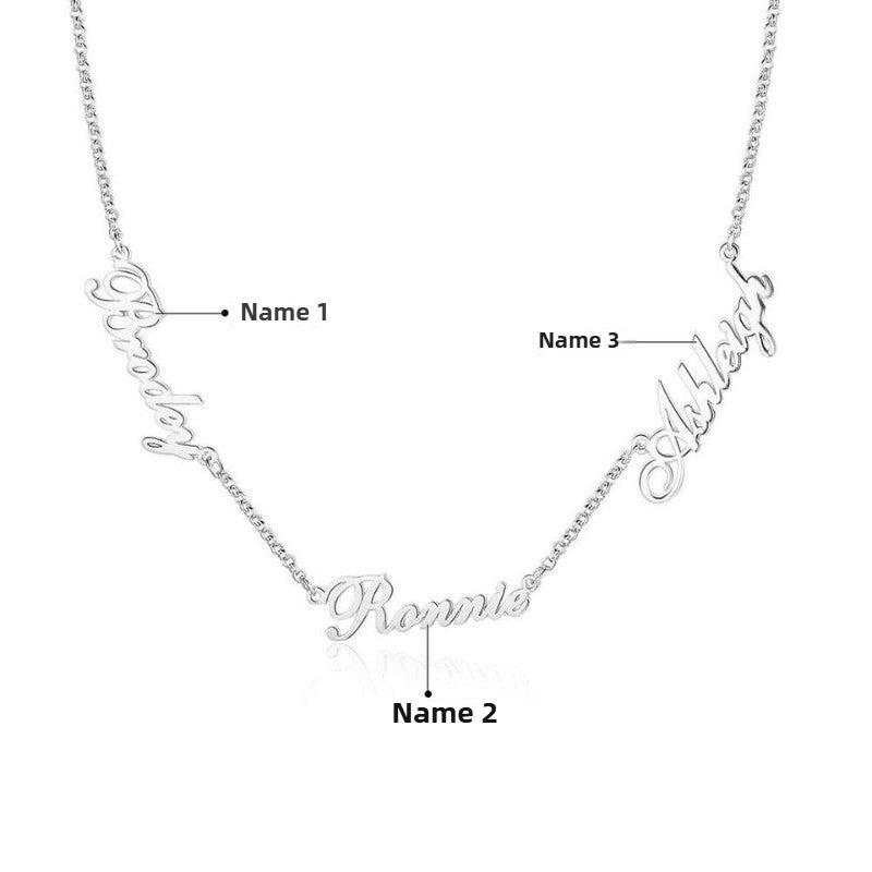 Custom Multiple Name Necklace