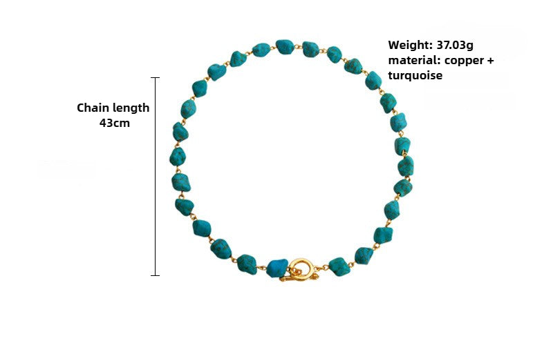 Irregular Turquoise Necklace