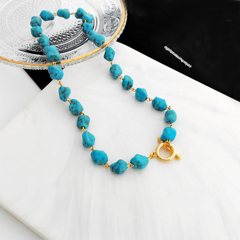 Irregular Turquoise Necklace