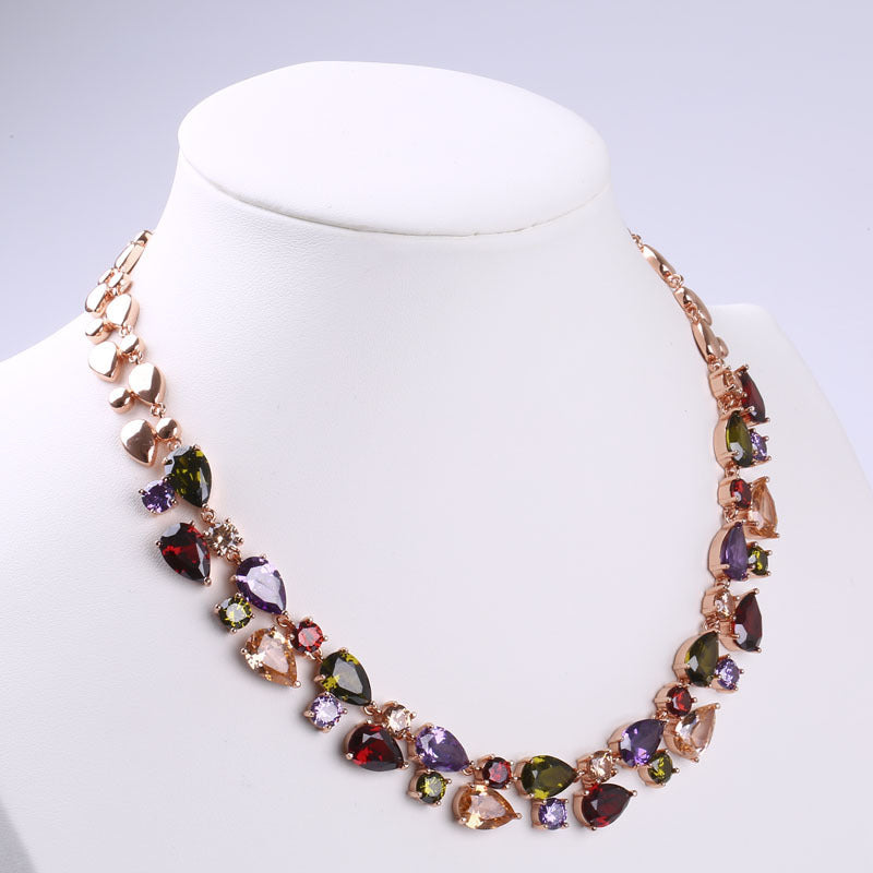 Multicolored Zircon Necklace