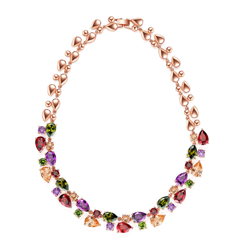 Multicolored Zircon Necklace