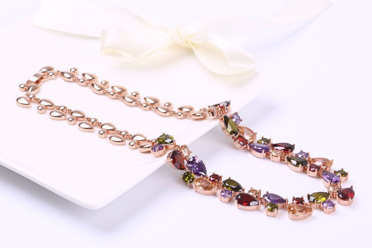 Multicolored Zircon Necklace