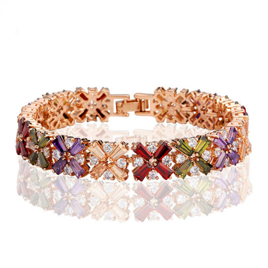 Rainbow Cystal Cuff