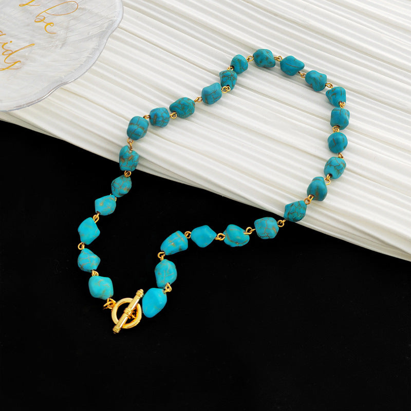 Irregular Turquoise Necklace