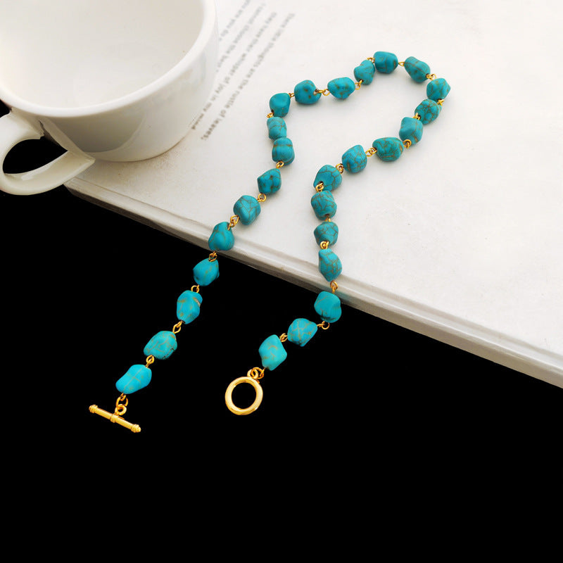 Irregular Turquoise Necklace