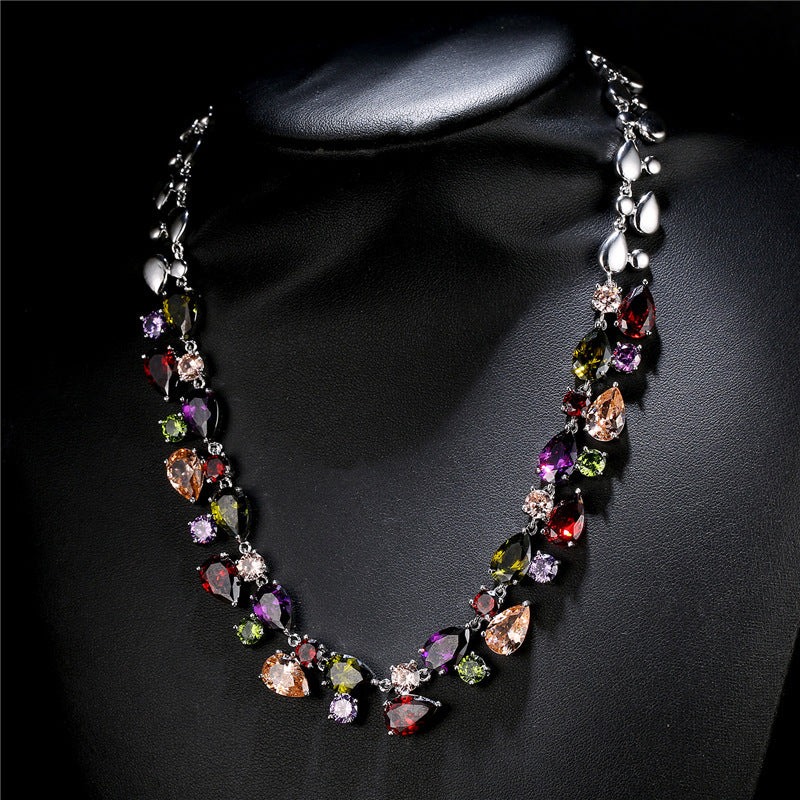 Multicolored Zircon Necklace