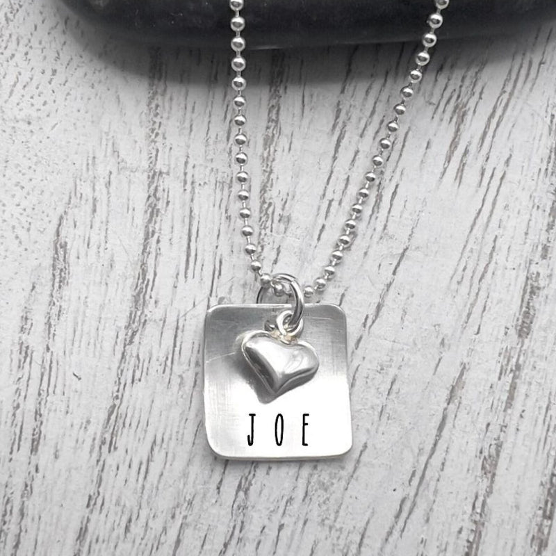 Personalized Letter Engraved Necklace